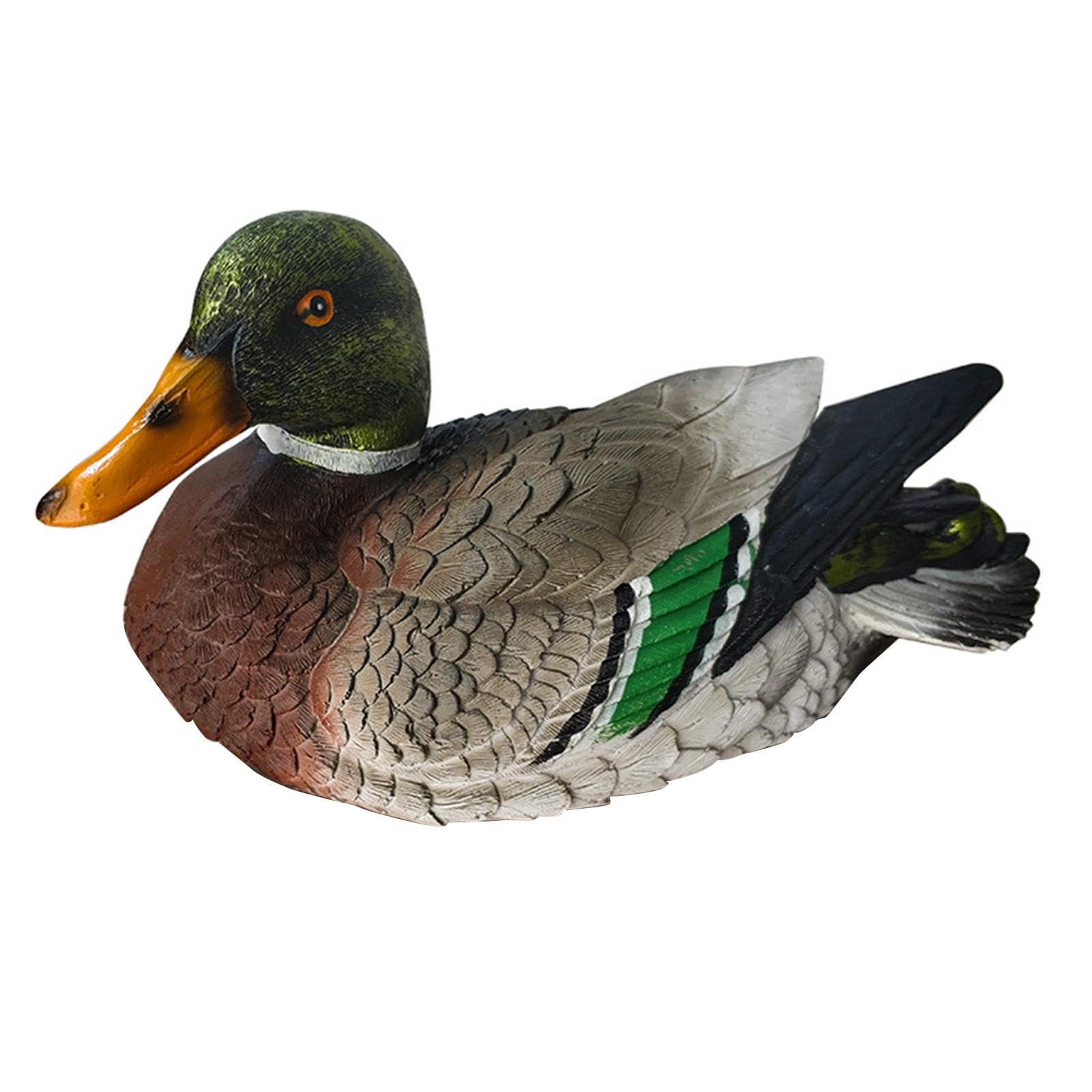 MERISHOPP Floating Duck Pond Decor Centerpiece Animal Sculpture for Lawn Balcony Porch Brown-image-34
