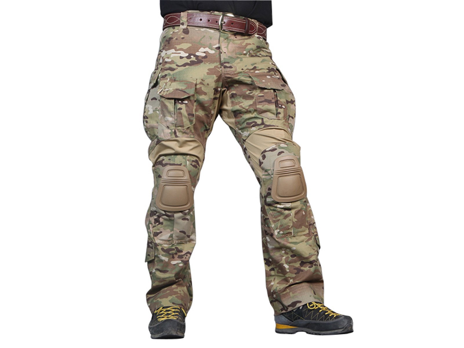 Homme Tenues de Combat Pantalon Militaire Paintball Gen3 Tactique Pantalon et Genouillères Multicam MC
