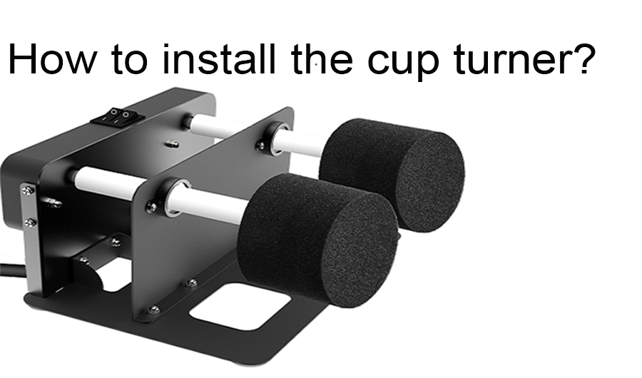 Cup Turner Met Een Enkele As Voor Stille Werking - Knutselset Met 2 Sponzen En Aan Uit Schakelaar Eenvoudige Montage Tumbler Kit Voor Mokken En Bekers Met Eu Stekker