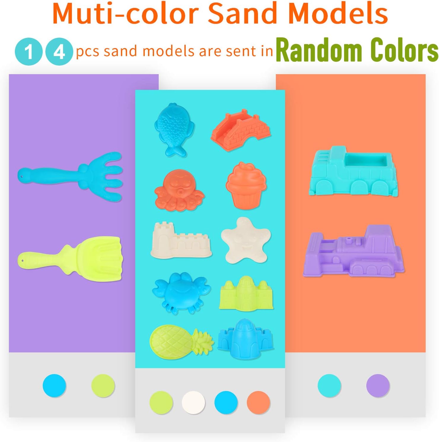 LYLYFAN Beach Sand Toys Set,24pcs Beach Sand Toys for Kids Outdoor Sandbox Toys Set Includes Sand Water Wheel,Sand Bucket,Shovel, Models& Molds,Sand Castle Toys for Beach with Carrying Bag : Toys & Games