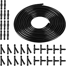 4 m Car Windscreen Washer Hose with 30 Universal Hose Connectors, Windscreen Wiper Hose Kit, Liquid Hose for Connecting Water Pump and Car Nozzles