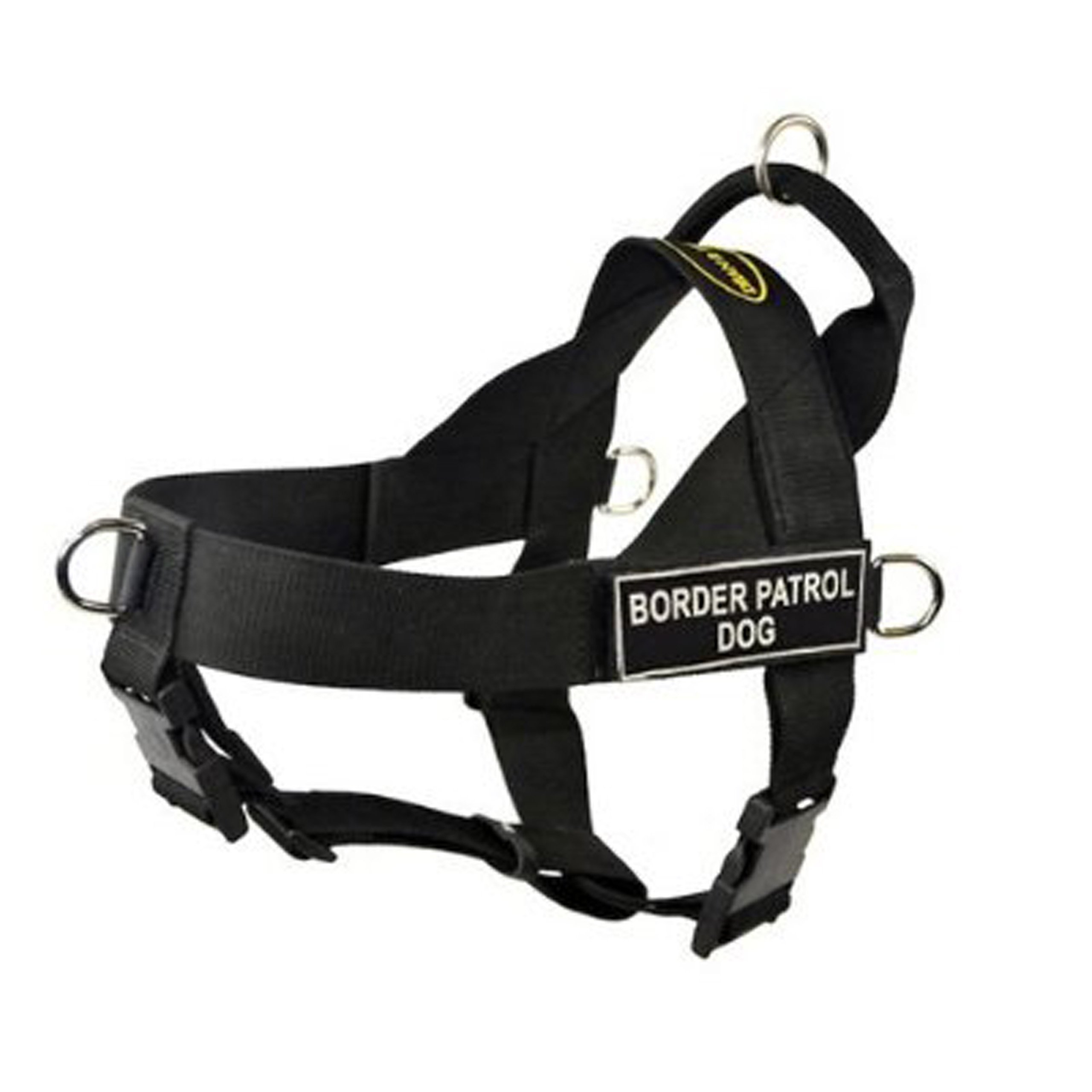 Harnais DT Universal Dean & Tyler pour Chien de Patrouille Frontalière Noir