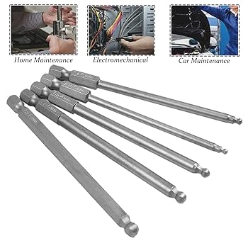 Amazon | Muye 5PCS 100mm 磁気六角シャンクボールヘッド