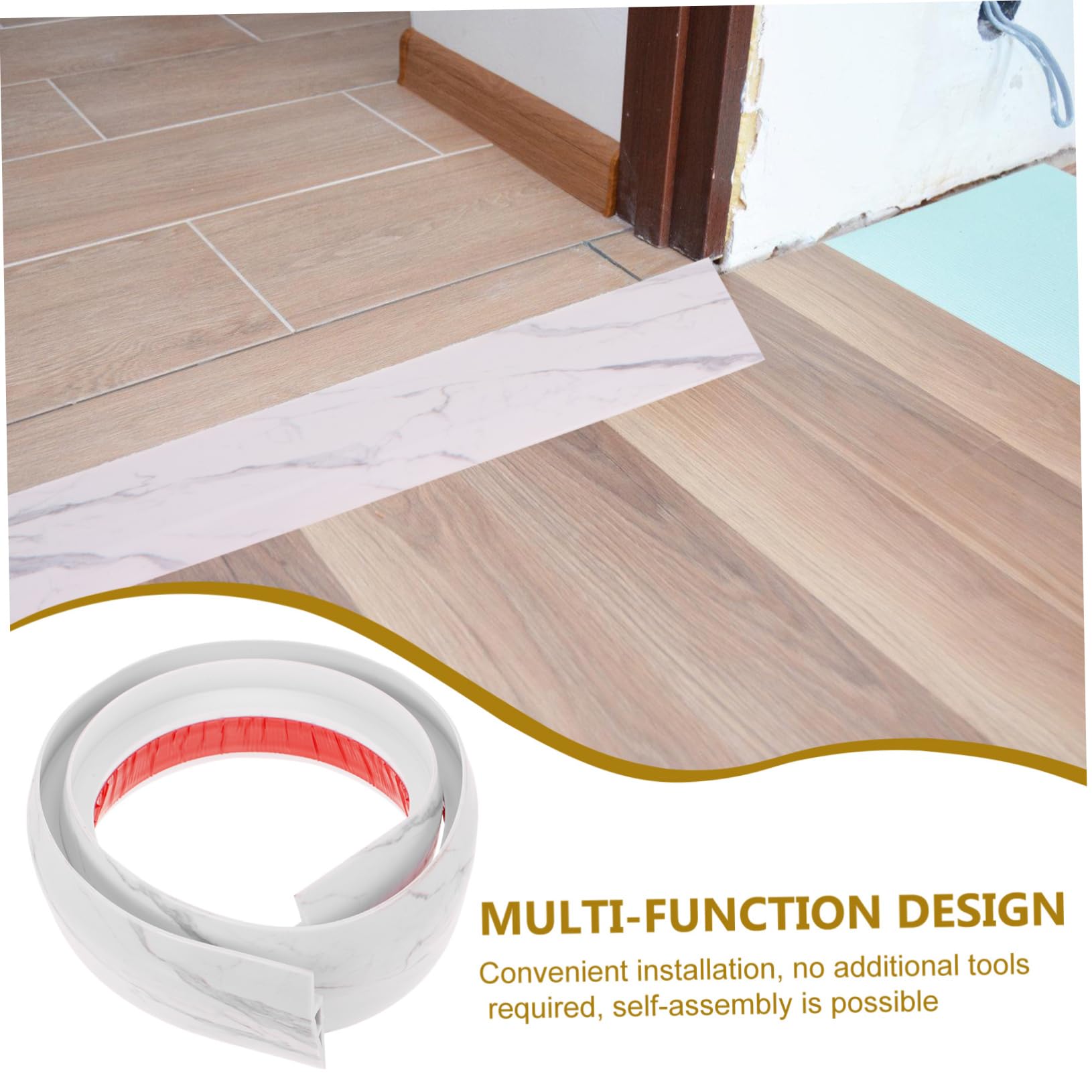 GOOHOCHY Floor Trim Car Automotive Wheelchair Threshold Ramps for Doorways Floor Transition Strip Door Ramp Scooter Ramp Plastic Threshold Ramp Home Threshold Ramp PVC Soft Glue