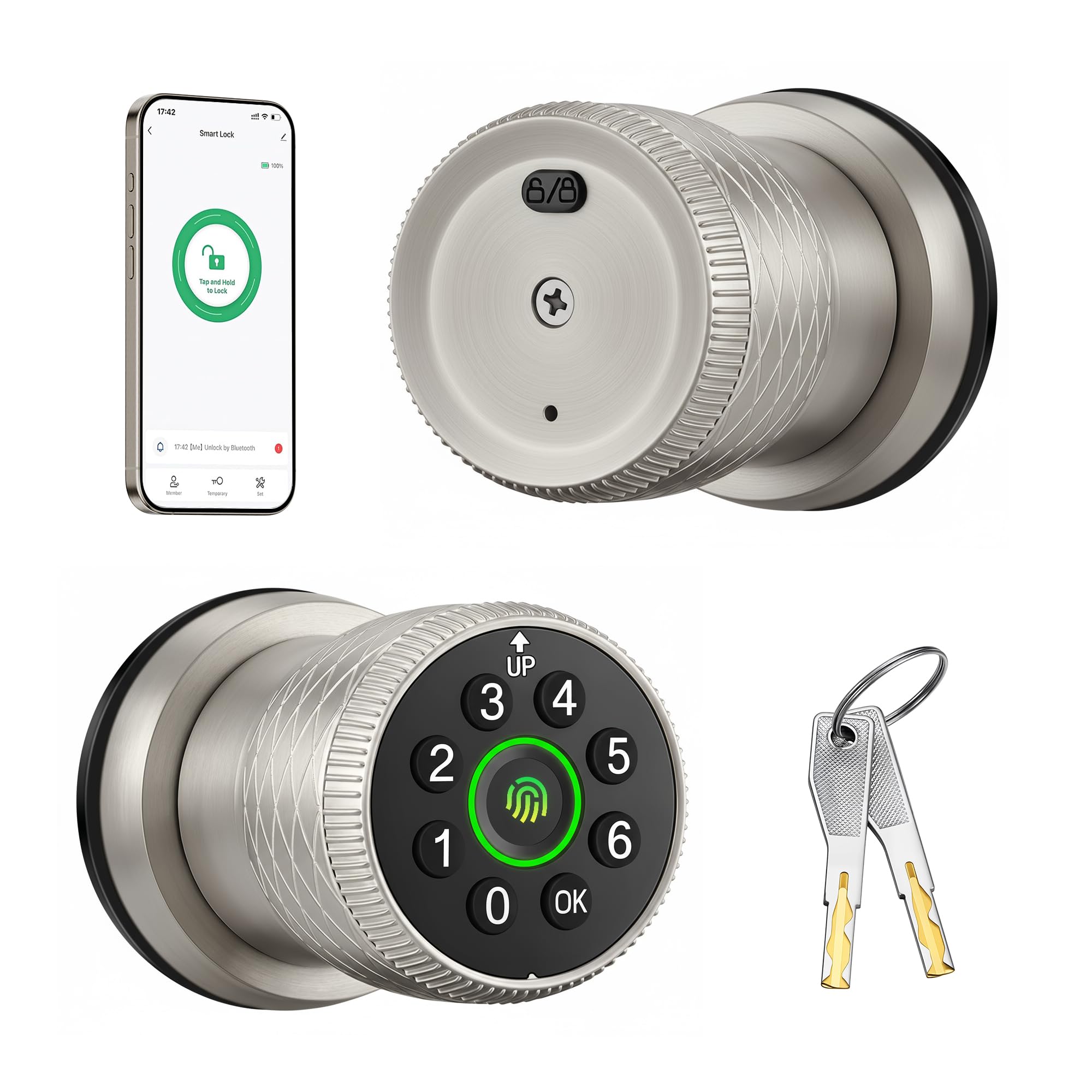 Smart Fingerprint Lock - Keyless Entry & App Control -10