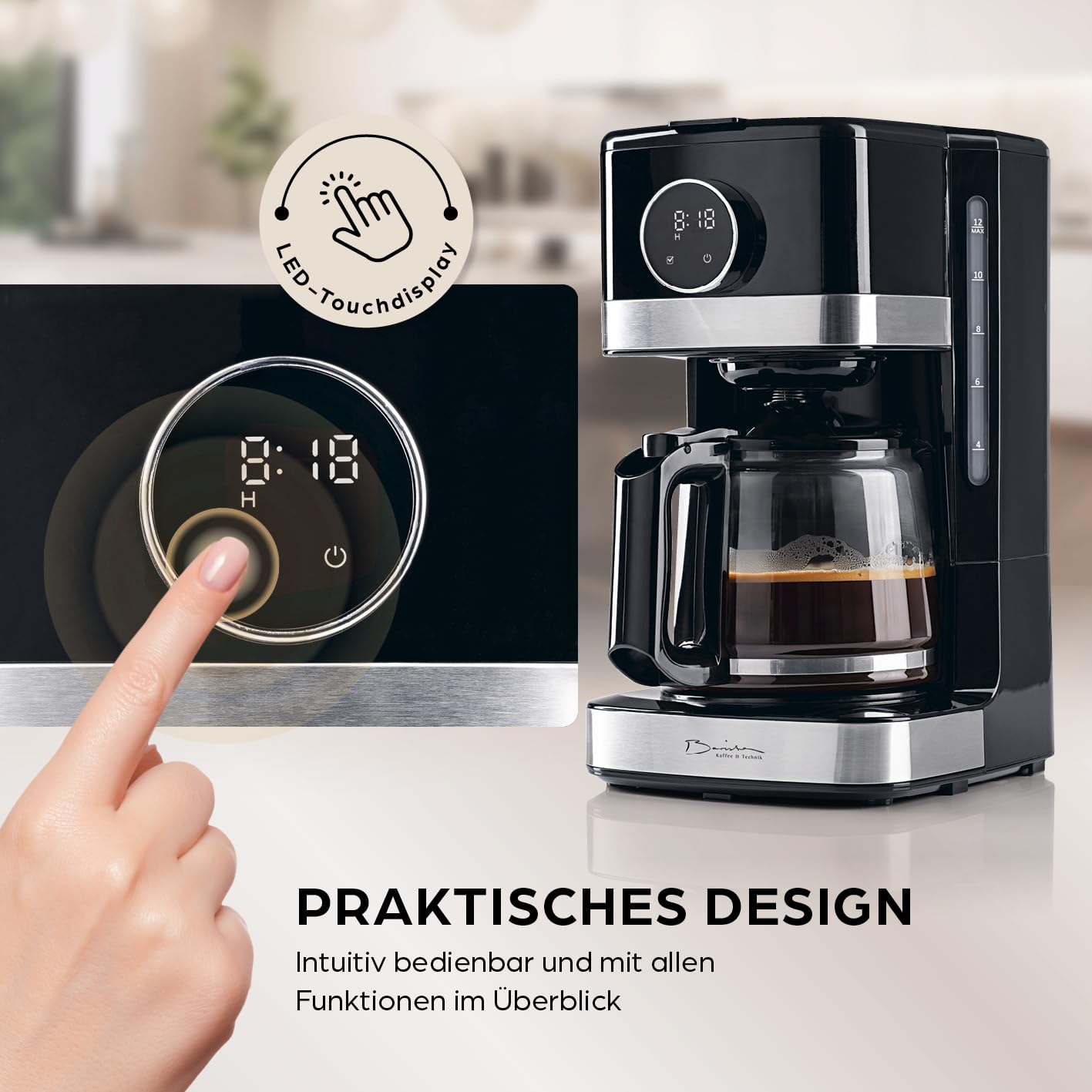 Barista Kaffee & Technik Barista Kaffeemaschine mit Touchdisplay – Bild 4