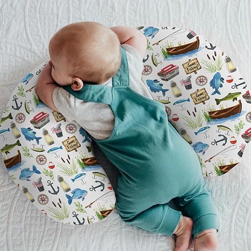 Miniatura 2 de Gone Fishing - Fundas de almohada de lactancia para niños y niñas, regalo para amantes de la pesca, fundas de lactancia para lactancia materna,