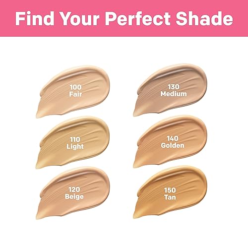 Miniatura 6 de Almay Skin Perfecting Healthy Biome Foundation Makeup con complejo prebiótico SPF 25, hipoalergénico, sin fragancia, 120 beige, 1 onza líquida.