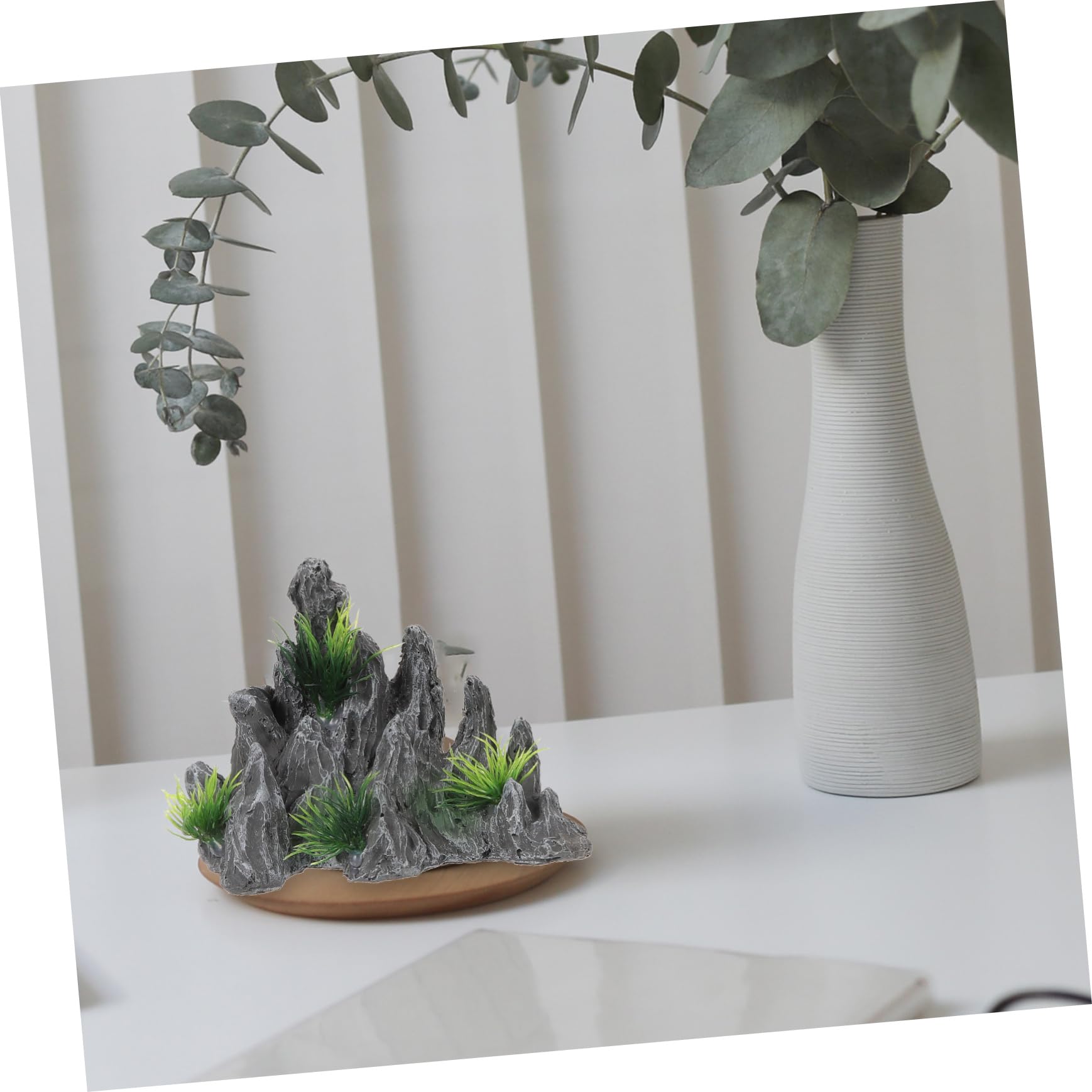 Cabilock Adornos De Paisajismo De Pecera Decoración Casa Decoración Jardin Decoración del Acuario Accesorios para Peceras Decoración del Paisaje del Tanque De Peces 2 Piezas X 4