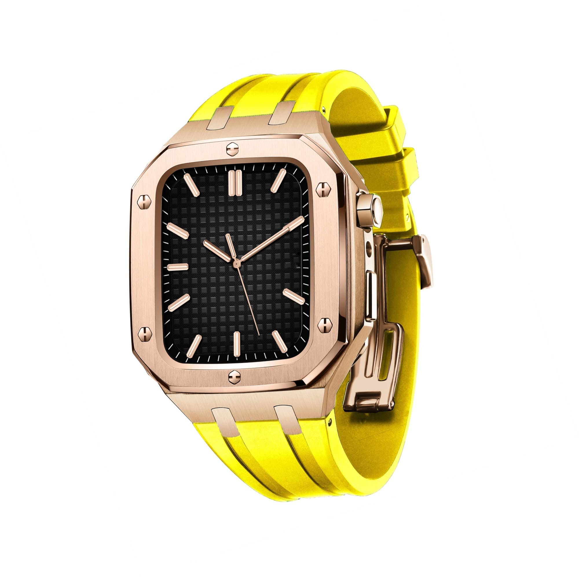 Boîtier robuste en acier inoxydable pour Apple Watch de la réunion de bureau au sport