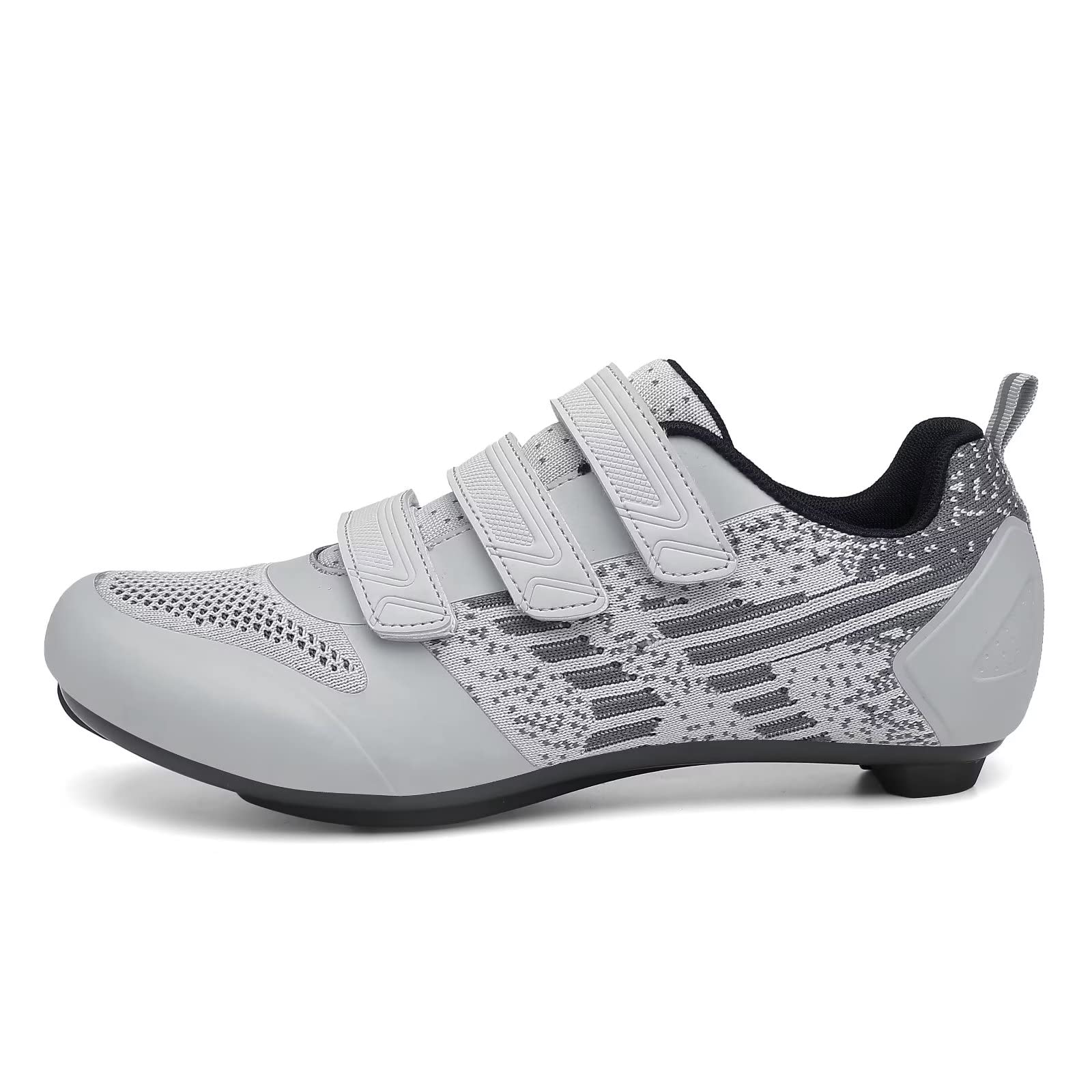 Męskie damskie buty rowerowe kompatybilne z Peloton Mountain Road Bike i SPD Look Delta Cleats idealne do butów do jazdy na rowerze z klipsem, do użytku wewnątrz i na zewnątrz, A Szary, 46/47 EU