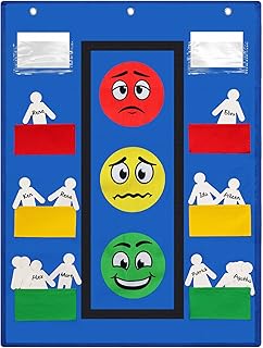 Panelee Classroom Behavior Chart Stoplight Behavior Pocket Chart for Kid...