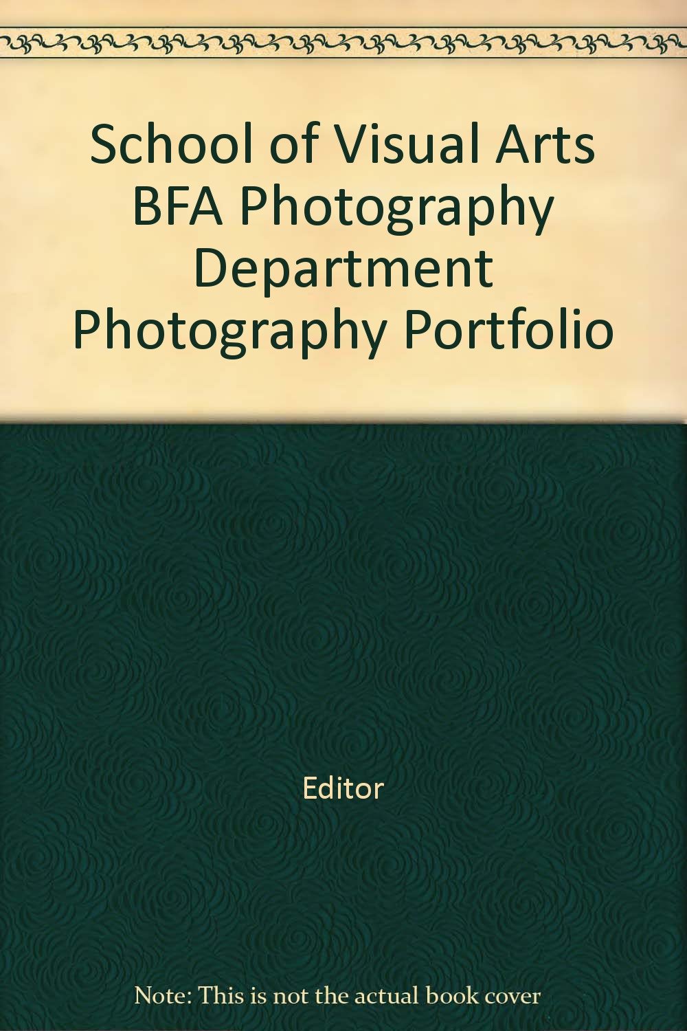School of Visual Arts BFA Photography Department Photography Portfolio ...