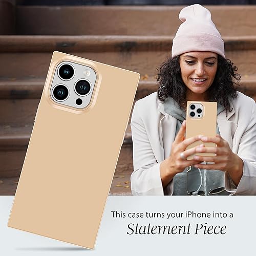 Miniatura 2 de Cocomii Funda cuadrada para iPhone 13 Pro, color liso neutro cuadrado, delgada, ligera, brillante, color sólido natural, funda estética de lujo