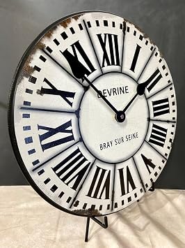 French Tower Wall Clock | Ultra Quiet Quartz Mechanism | Hand Made in USA Beautiful Crisp Lasting Color | in 8 Sizes | 10-Inch