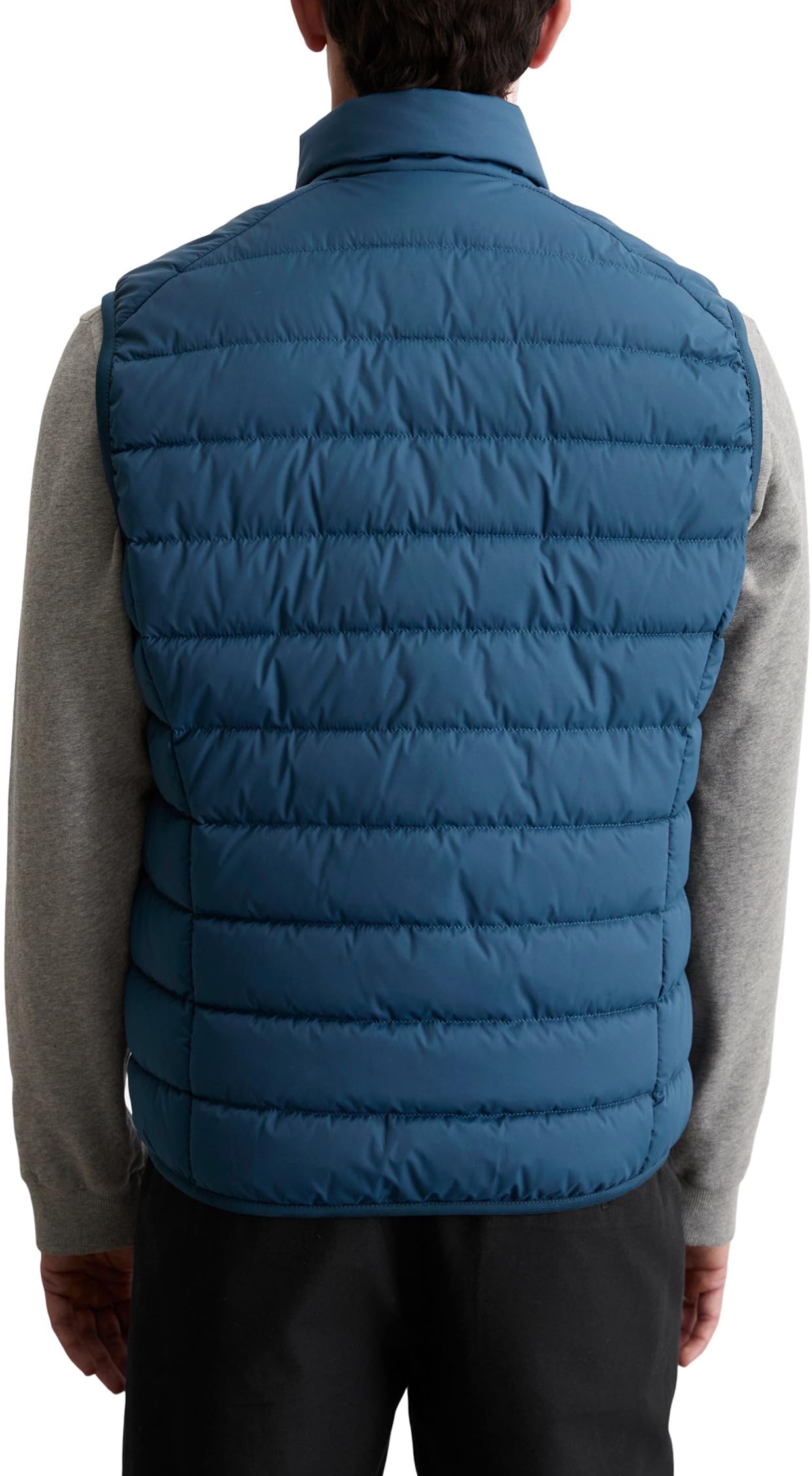 Marc OߴPolo Herren Steppweste mit Stehkragen leicht, Blau (Blue Daze), S – Ansicht 3