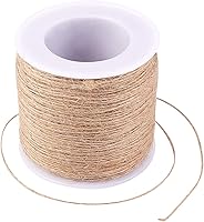 Vista 1 de LiQunSweet Cuerda de yute de color de 328 pies (328.1 ft) para regalos de bricolaje, decoración de boda, componentes de manualidades, 0.079 pulgadas