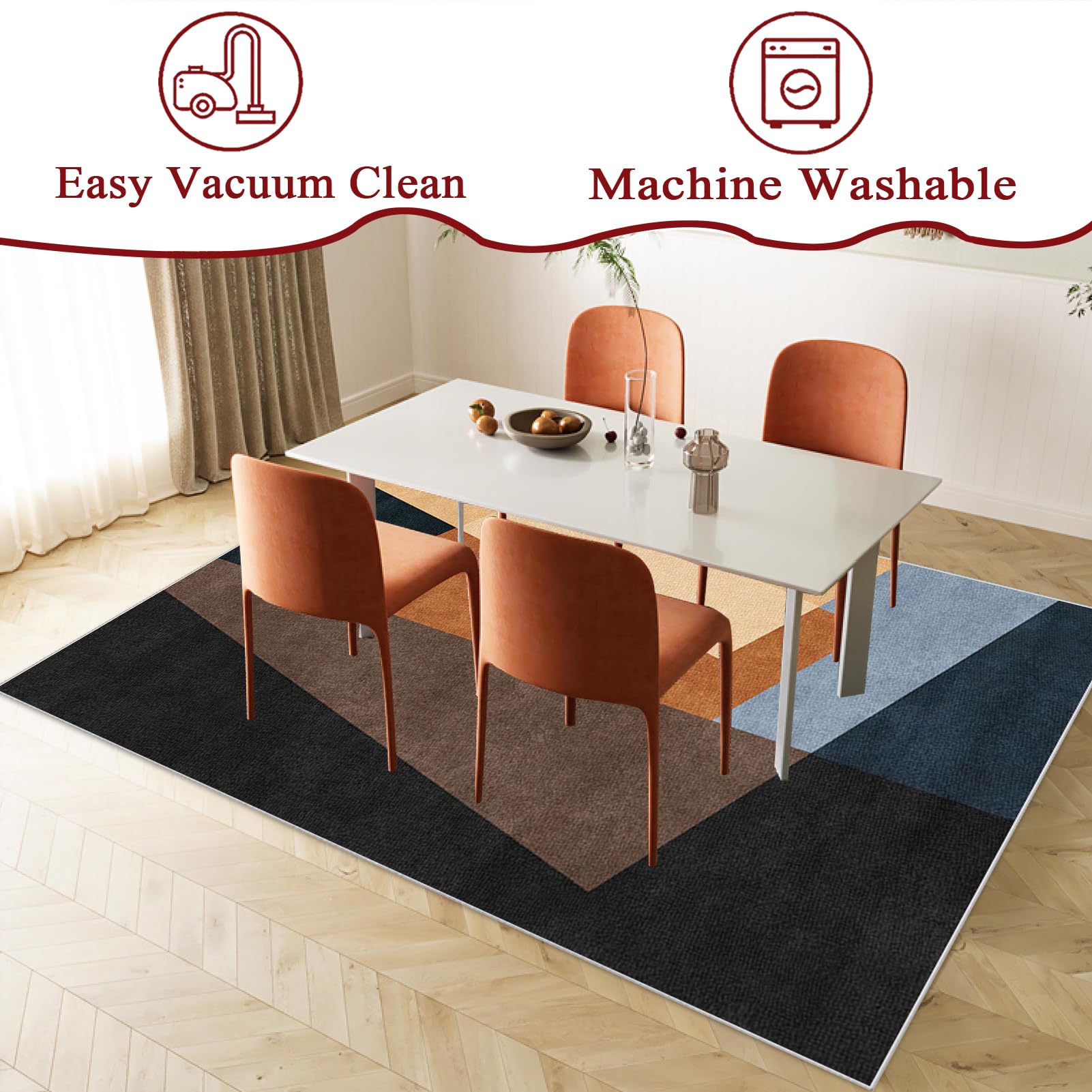 Tapis de Chaise de Bureau Tapis de Protection de Sol Gaming Tapis Gaming Sol Tapis de Protection de Sol pour Sols Durs Tapis sous Chaise Bureau pour Stratifié Parquet Carrelage 160 x 200 cm