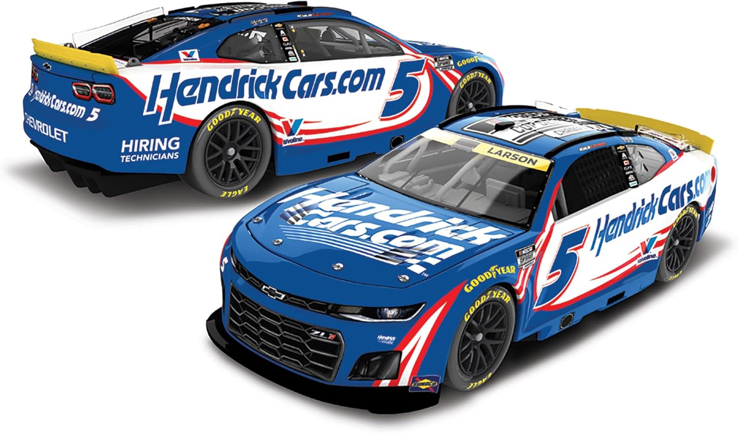 Kyle Larson 2025 HendrickCars.com Champion #5 Chevrolet – 1:24 Scale NASCAR Cup Series ARC Diecast by Lionel Racing