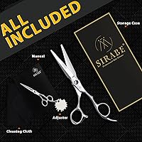 Vista 5 de Sirabe Tijeras profesionales de peluquería de alta gama, cuchillas ultra afiladas, tijeras de corte de pelo, tijeras de corte de pelo