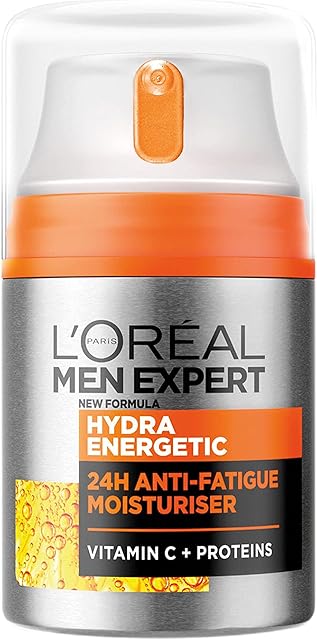 L'Oreal Men Expert Hydra Energetic Anti-Fatigue Moisturiser, with proteins and  Vitamin C - 50ml