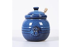 Cutiset Ceramic Honey Pot: A Symphony of Rustic Charm