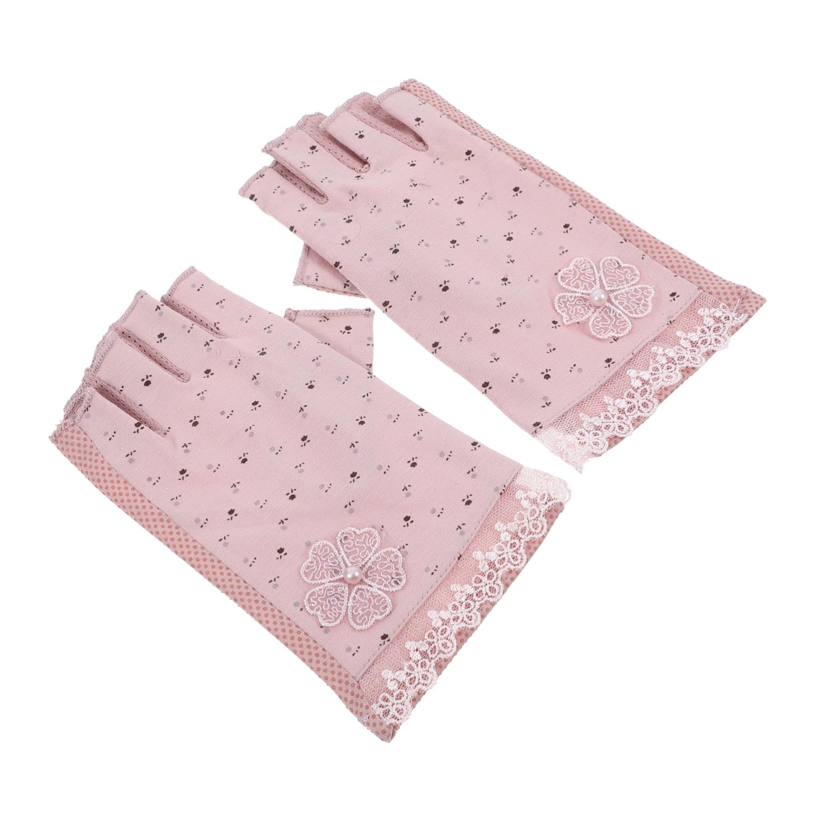 VANZACK 1 Pair Half Finger Sun Protection Gloves for Women Breathable Lightweight Manicure Blocking Gloves for Summer Outdoor Activities Comfortable Protection Easy Care