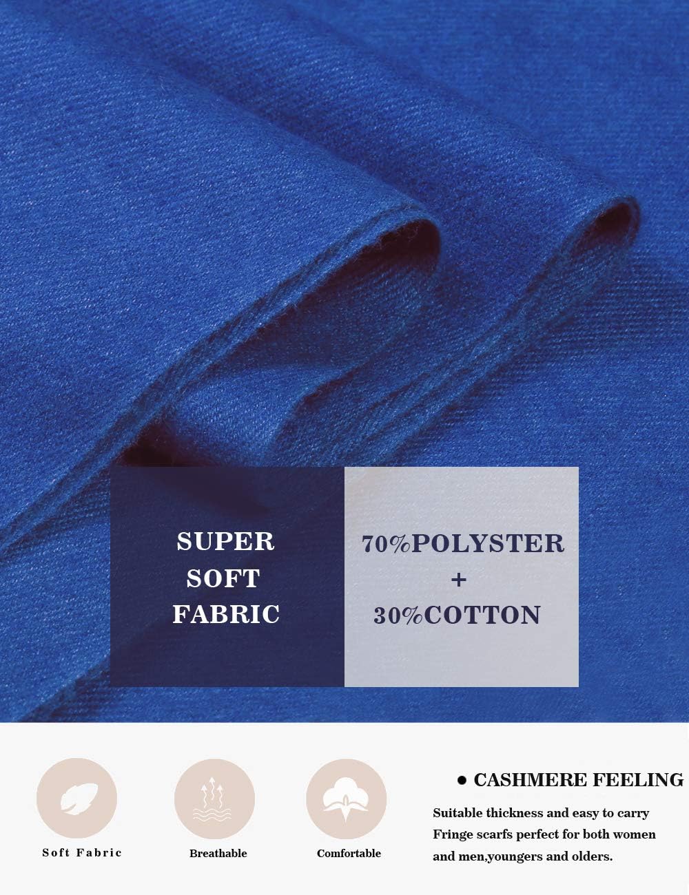 Pashmina Shawl Women Winter Scarf Warm Wedding Wraps Ladies Scarves for Evening Dresses - Image 3