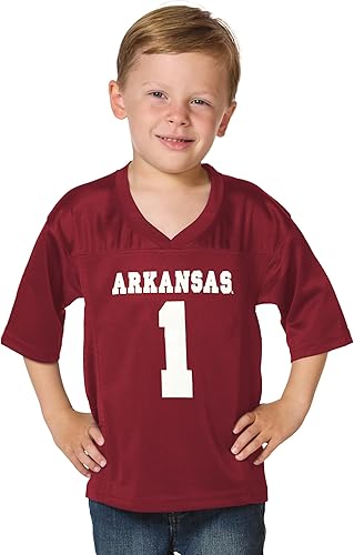 Miniatura 9 de Little King NCAA Touchdown Pass-Team - Camiseta de fútbol para niños pequeños, tallas 2T 3T 4T 6