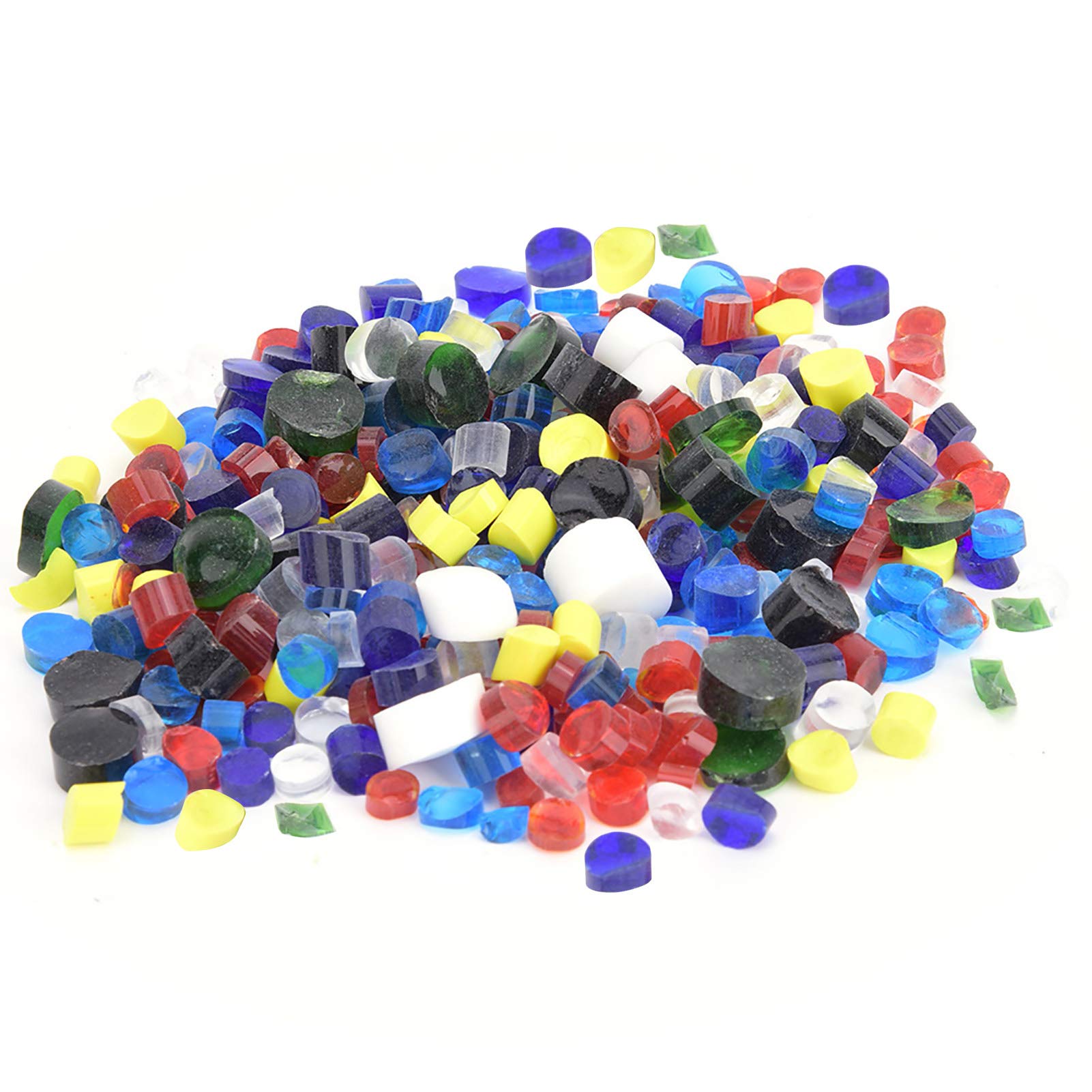 Verre à Fusion, Kit de Verre Coloré 100g pour Création de Bijoux et Projets Artistiques, Compatible avec Four à Micro-ondes et Travail à la Flamme