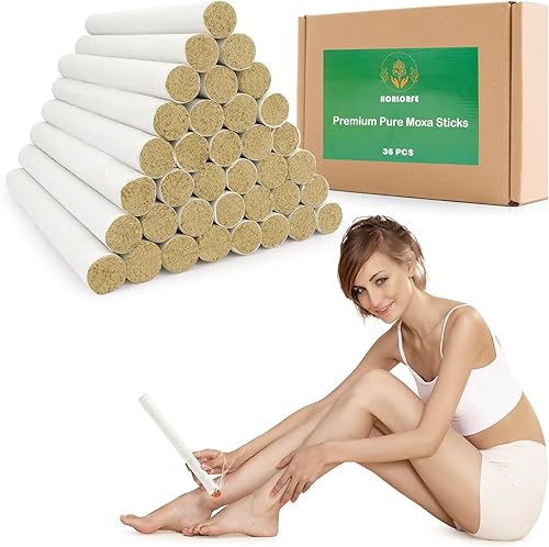 36 unidadescaja de alta calidad Moxa Sticks para moxibustión, Moxa Sticks, Moxa Stick, Moxibustión, Artemisa, Rollos de Moxa, , , Guía en inglés y