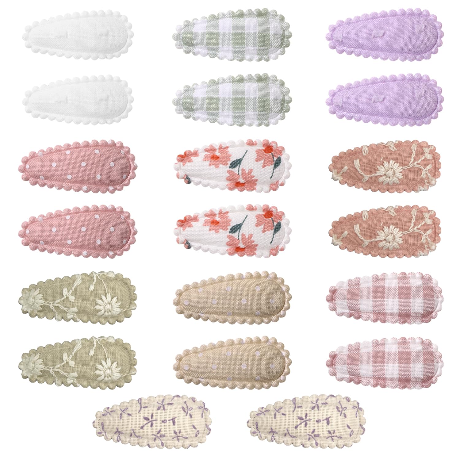 20 Pcs Baby Hair Clips, Cute Snap Toddler Hair Clips Small Non Slip Hair Barrettes for Baby Girl Toddler Infant (D)