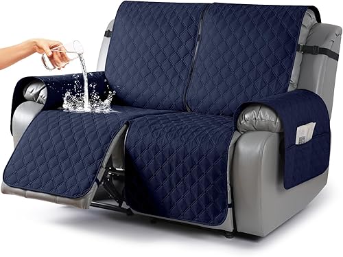 Miniatura 65 de TAOCOCO Fundas reclinables 100% impermeables, fundas de sofá reclinable con correas para las piernas, funda de sofá reclinable reversible para silla