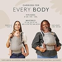 Vista 3 de Portabebés Tula de algodón fácil de agrandar - Ajustable, cómodo, para recién nacido a niño pequeño - Ajuste ergonómico para 7 libras a 45 libras