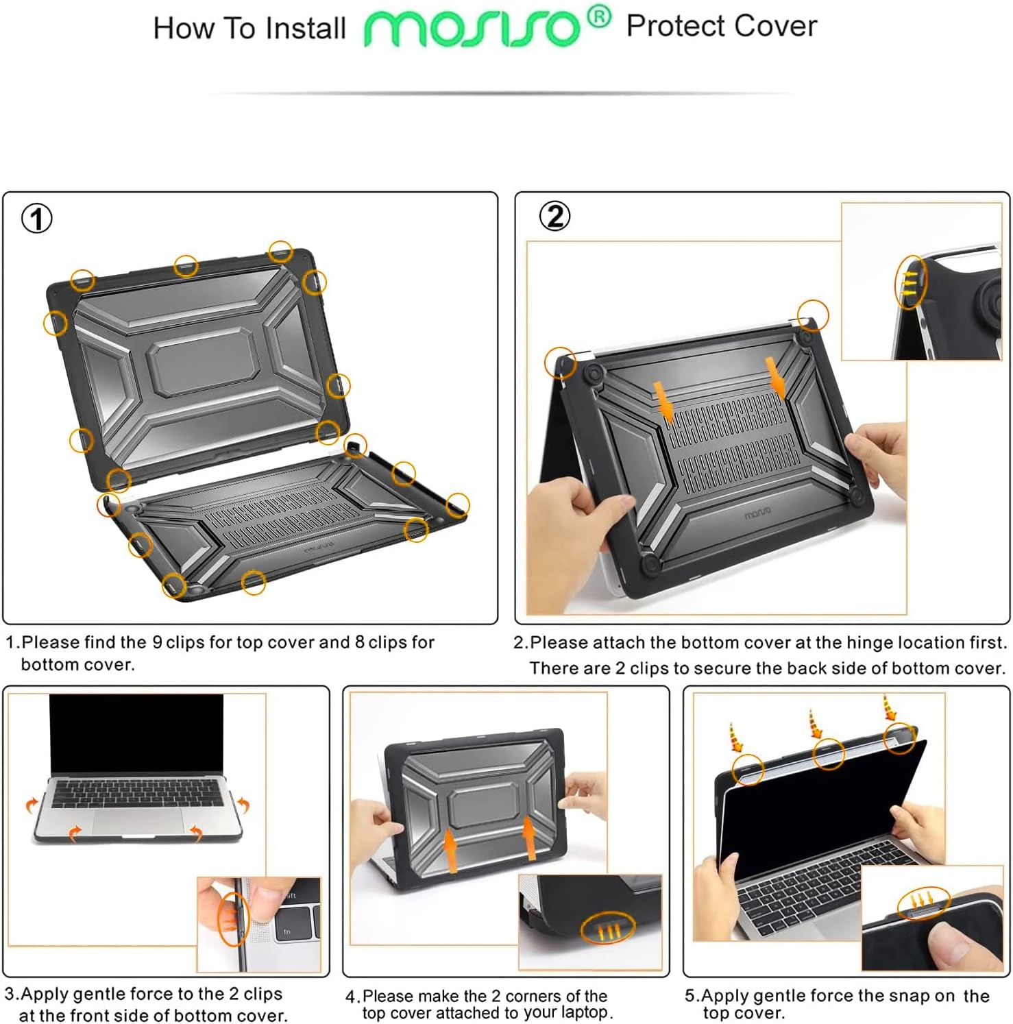 MOSISO Compatible with MacBook Air 13 inch Case 2022 2021 2020 Release A2337 M1 A2179 with Retina Display Touch ID, Heavy Duty Plastic Hard Shell Case with TPU Bumper & Keyboard Cover, Black