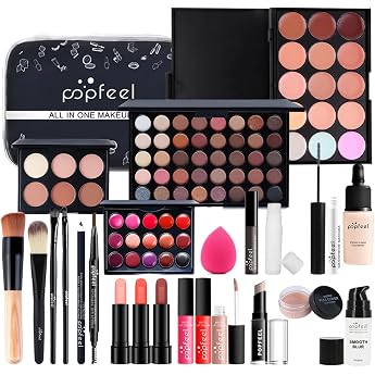 Make-Up Set Beauty Gift Set Cosmetics Make-Up Case Concealer Eyeshadow Palette Powder Lip Gloss Lipstick Cosmetic Make-Up Set for Face Eyes and Lips #1