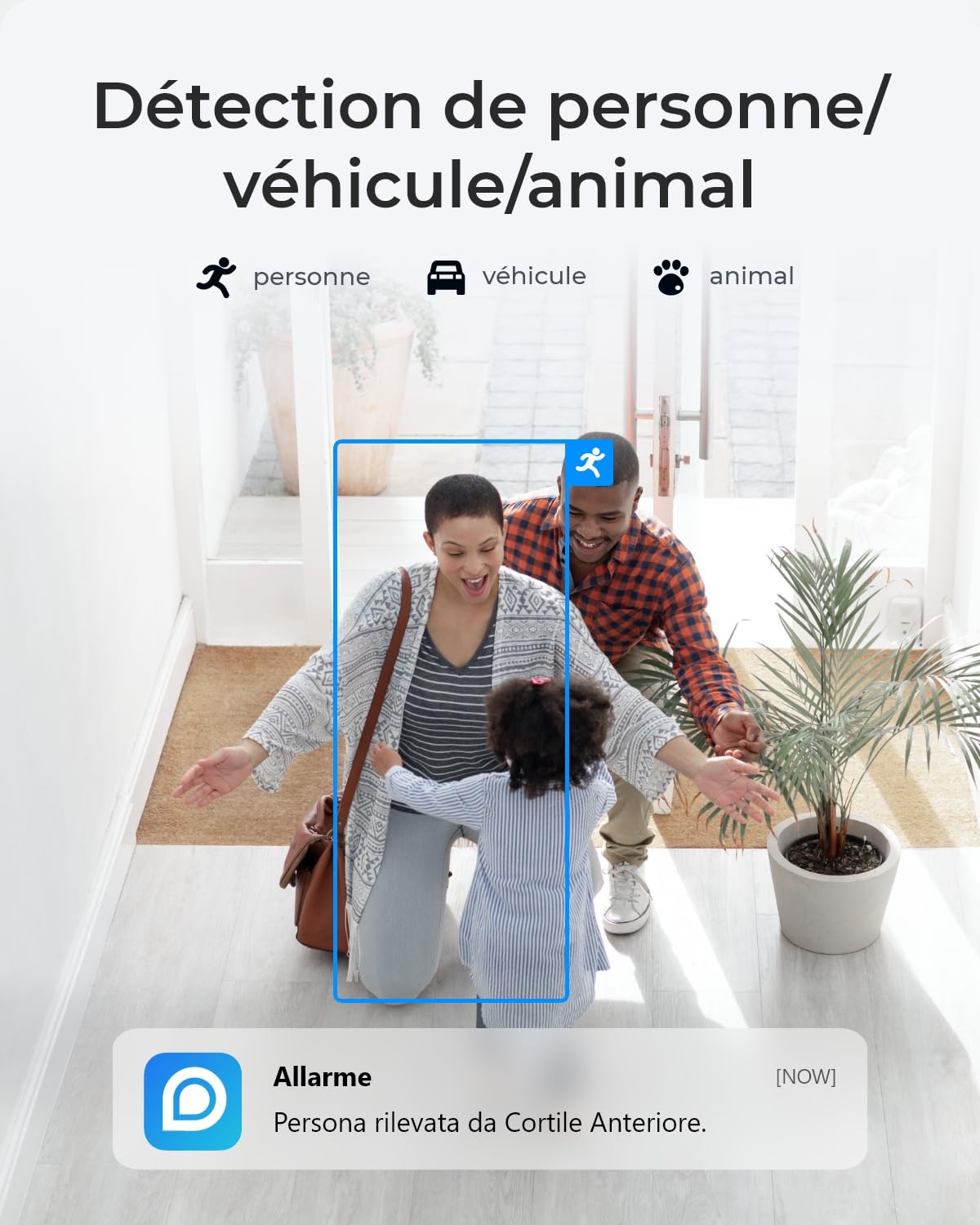Reolink 2K Security Caméra Surveillance WiFi sans Fil avec Batteries Rechargeable 6000mAh, Autonomie de 180j,Vision Nocturne en Couleur, Audio Bidirectionnel, sans Charges mensuelles (Stockage Local)