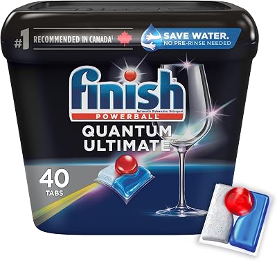 Finish Dishwasher Detergent, Quantum Ultimate, Fresh, 40 Tablets 40 Count