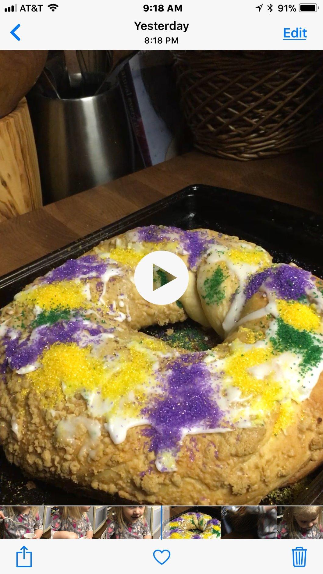 Mam Papaul's Mardi Gras King Cake Mix Kit 28.5 oz 2 Pack