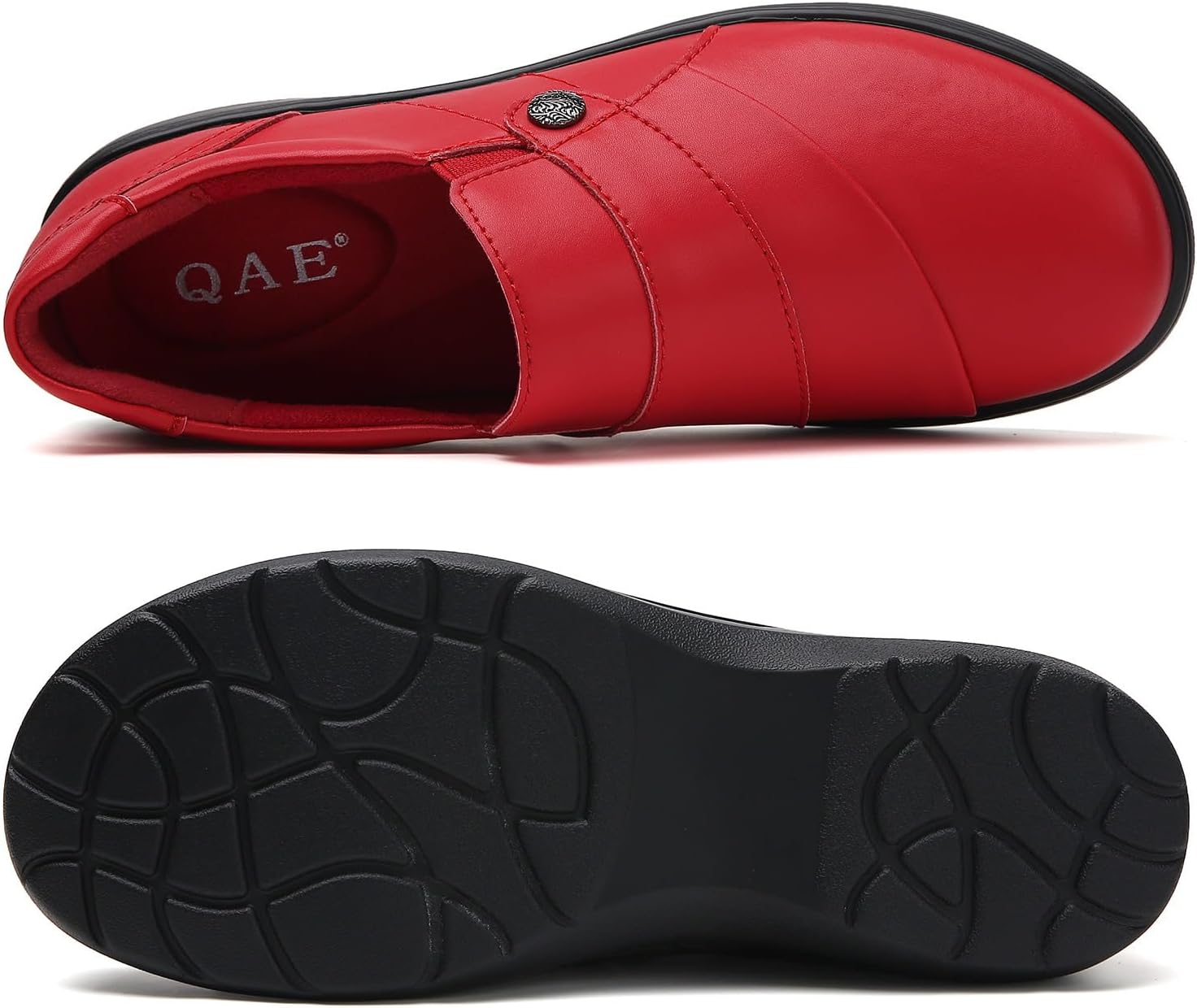 QAE Loafers for Women Orthopedic Shoes Comfortable Slip-Ons Work Flats Womens Business Casual Dress Penny Loafers - Image 2