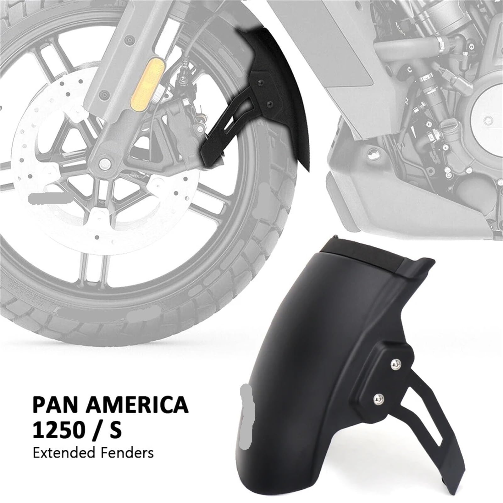 Adatto per Pan America Special PA1250S 2021-2024 Moto Parafango Estesa Anteriore Splash Guard protezione forcella