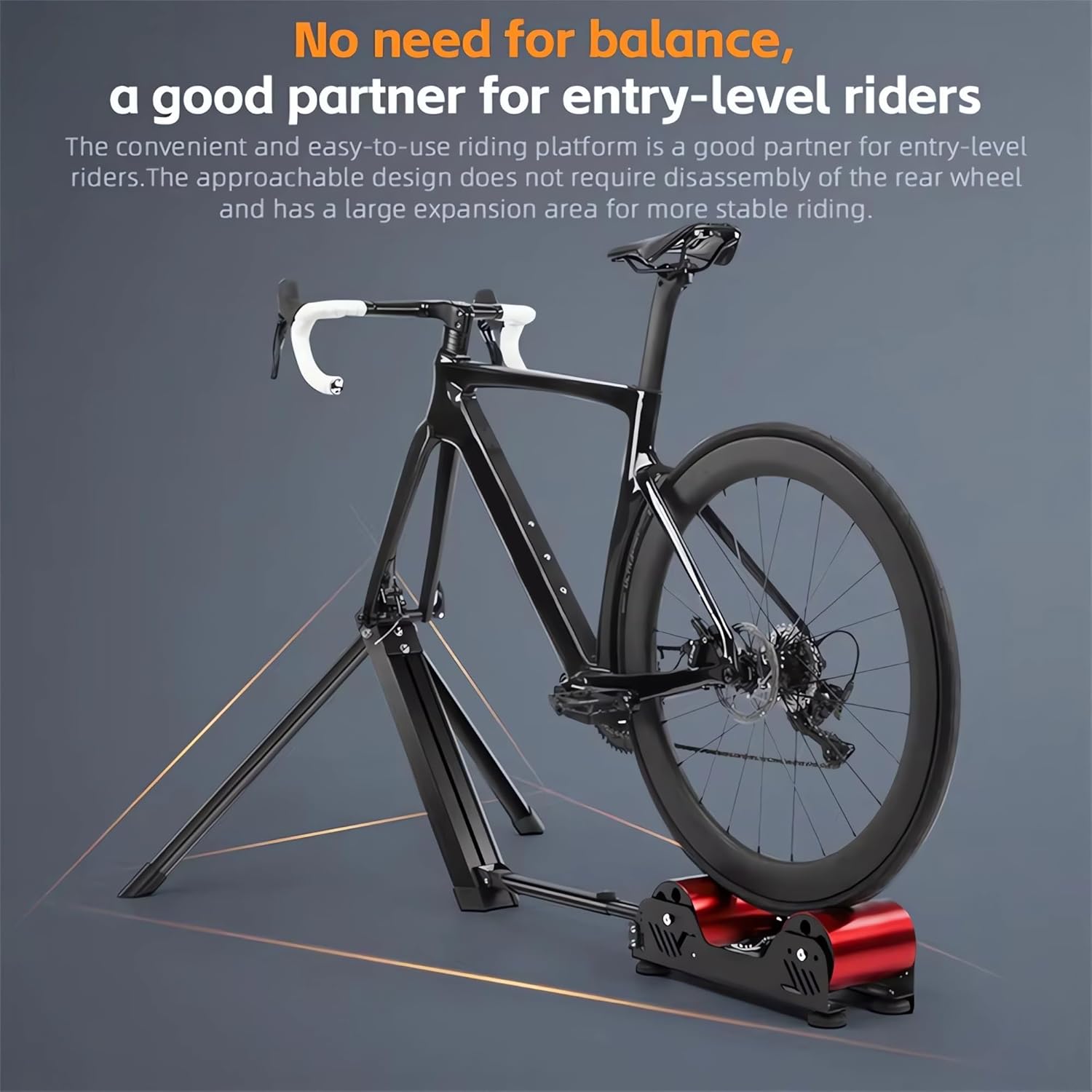 Bike Trainer Stand Resistance Adjustable - Portable Bicycle Rollers Indoor Exercise - Include Sweat Proof Net