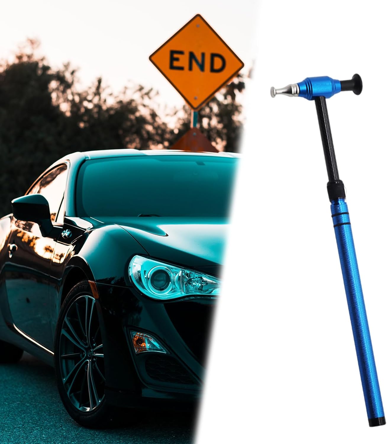 Car Body Repair Hammer and Pen Set Suitable for Seamlessly Auto Body Work Quick Fixing Restoration Aluminum