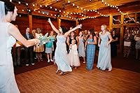 Vista 8 de Big Floors 3X3DKMAPLEFLOOR Kit de piso de baile modular entrelazado de plástico liviano (3' x 3'), roble oscuro, 21 piezas