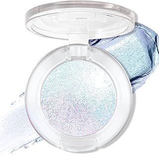 Sombra de ojos holográfica azul con purpurina...
