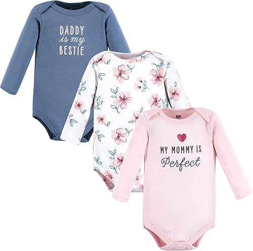 Hudson Baby - Mamelucos unisex de algodón de manga larga, para bebé