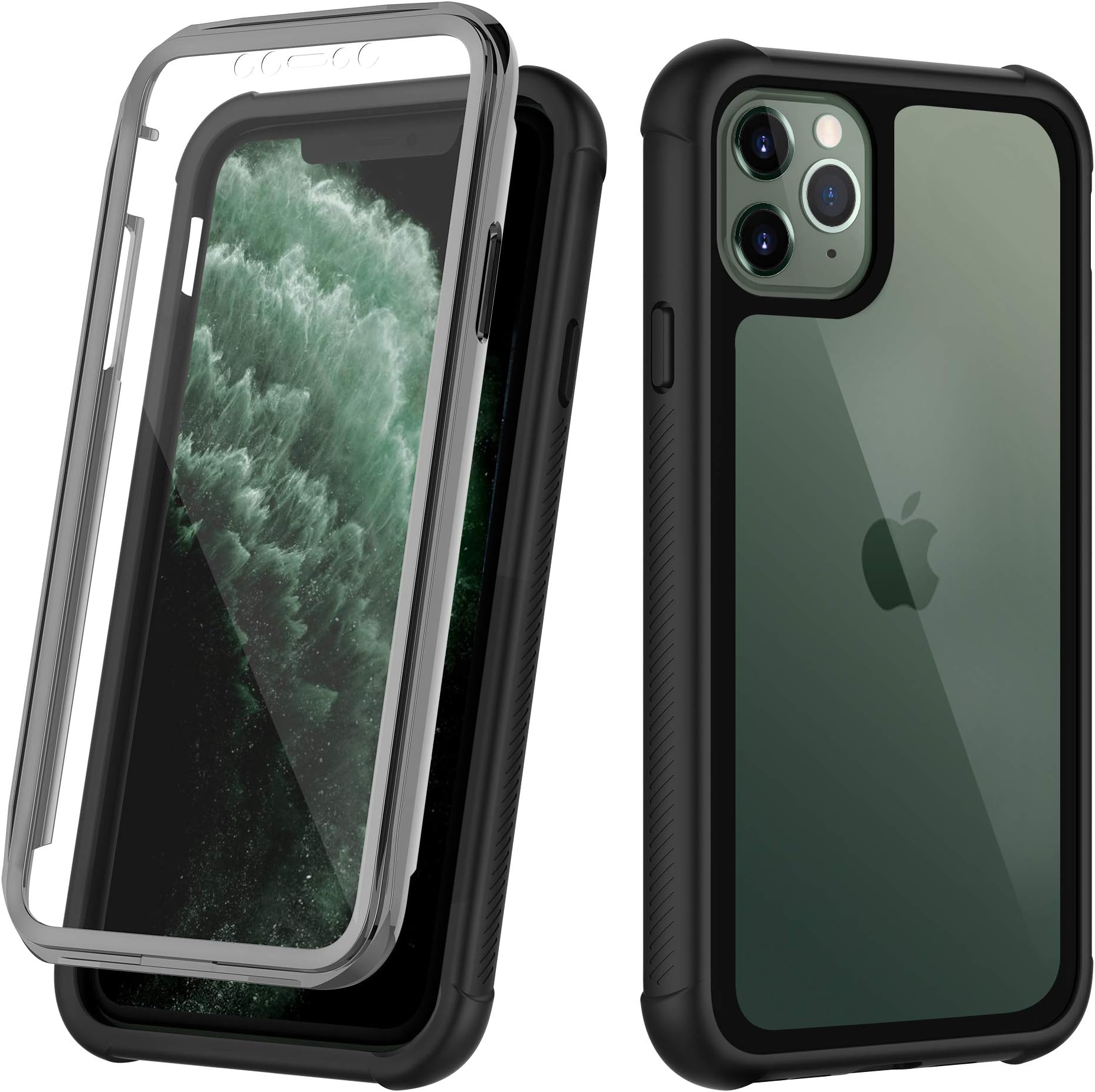 iPhone 11 Pro Max Case, Full-Body Heavy Duty Protection Case with Built-in Screen Bumper Protector, Rugged Shockproof Cover for iPhone 11 Pro Max Cases 6.5 Inch