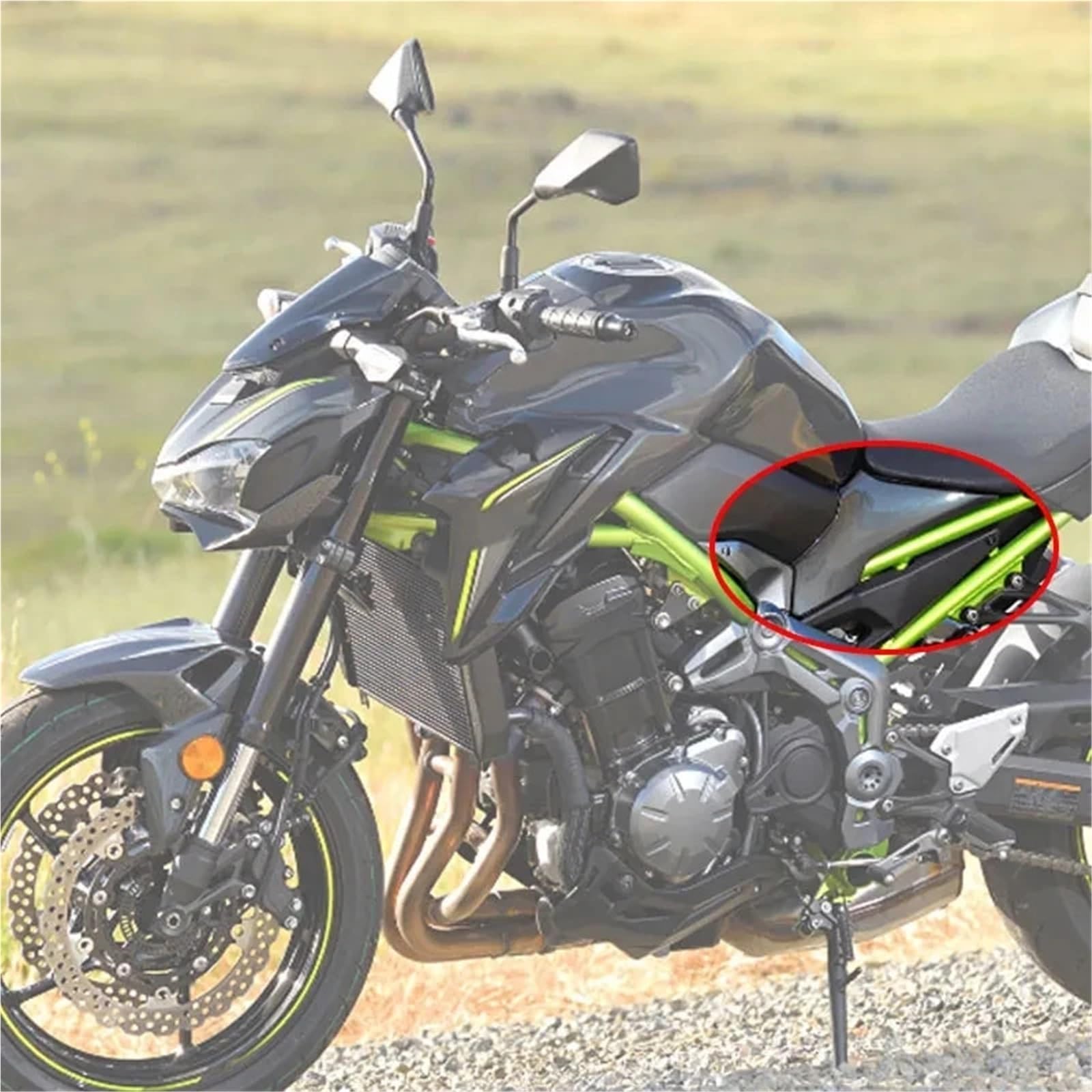 Motorcycle Tail Seat Pasuje do Kawasaki Z900 Z 900 2017-2024 Motocykl Siedzenie Boczne Rama Osłona Owiewka Pokrywa Ławki(Unpainted)