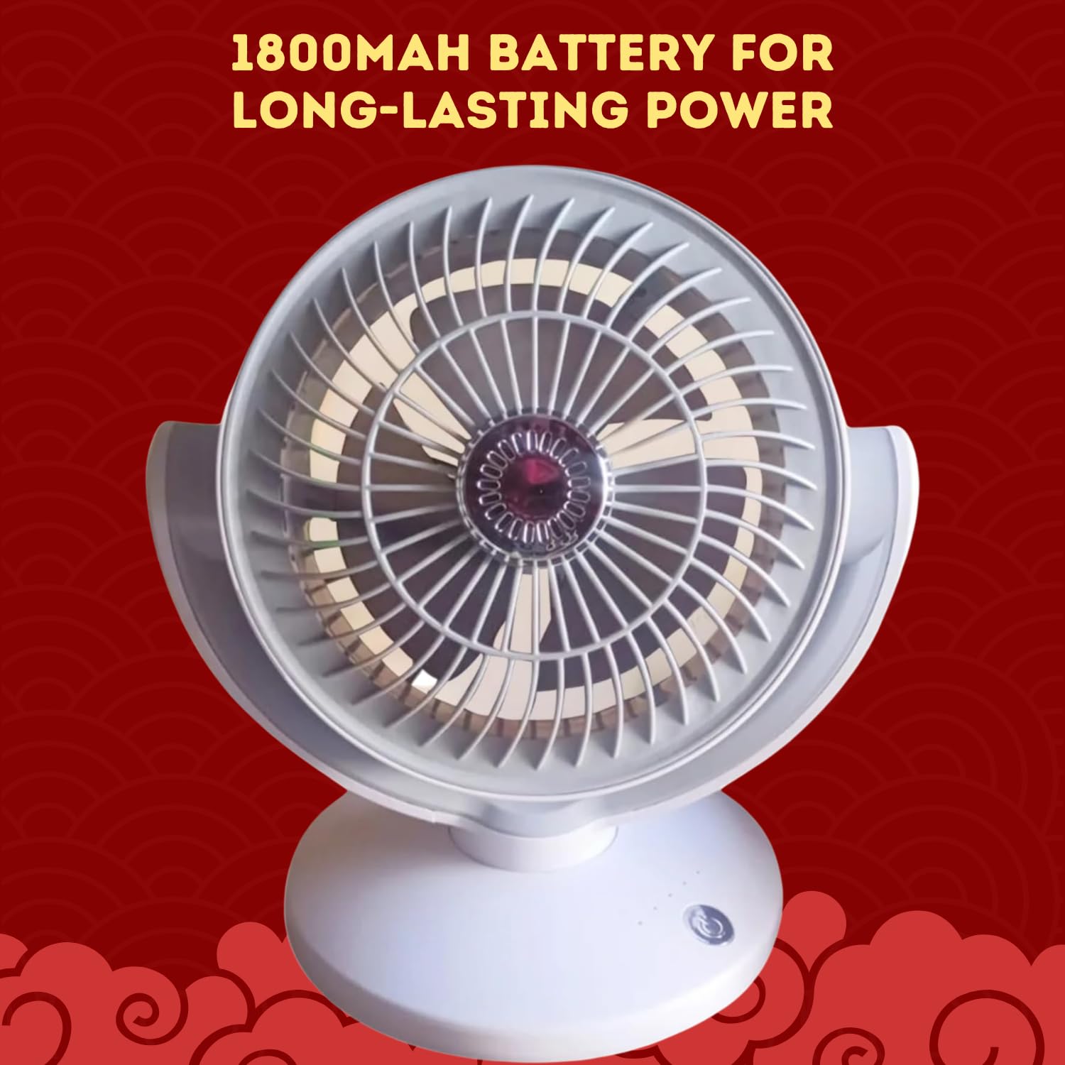Drumstone γπΊπππ πΆπππ π»ππ
ππγ 8-Inch Portable Fan β 1800mAh Battery, Long-Lasting Power, 4 Adjustable Speeds, and 180Β° Rotation, Compact and Lightweight 1