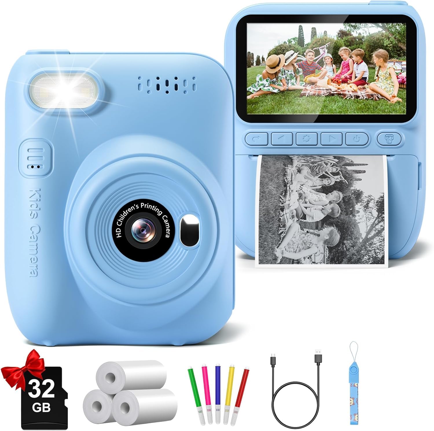 Gofunly Instant Print Camera for Kids, 3.0
